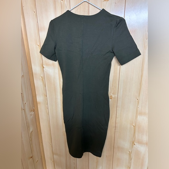 Olive Green H&M Midi T-Shirt Dress - Picture 4 of 4